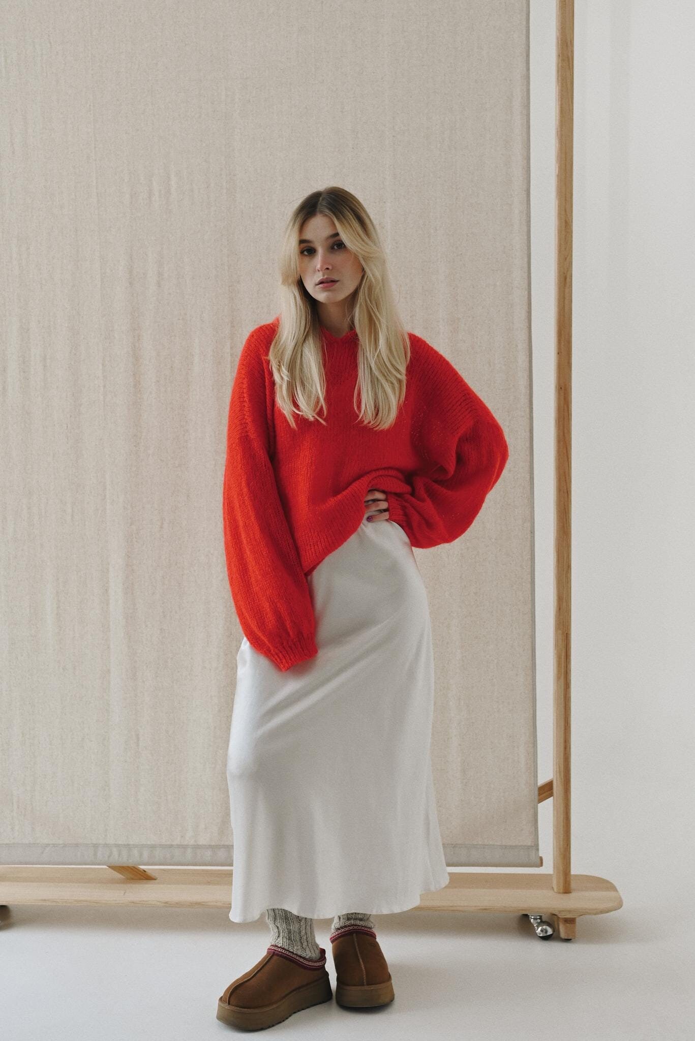 Black Mohair Cowl Neck Sweater: Women's Goth Jumper