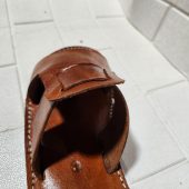 Handmade Moroccan Leather Sandals Men – Brown Artisan Slip On Shoes Gift