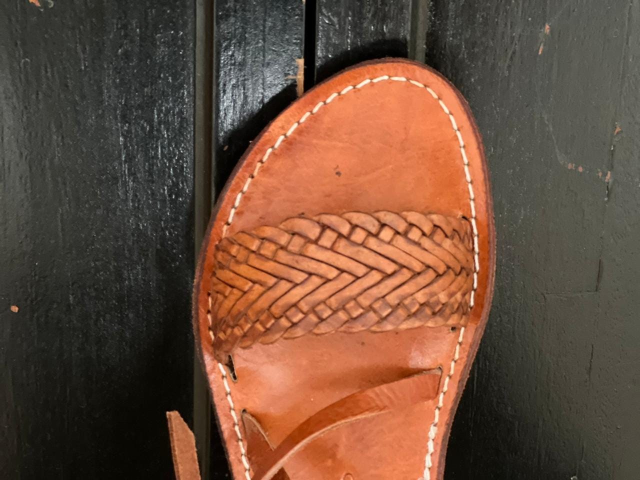 Handmade Moroccan Leather Sandals Women – Brown Flat Strappy Toe Loop Shoes